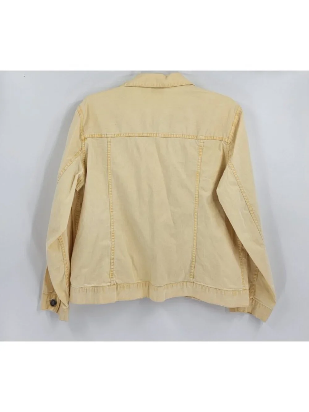 Chico’s Denim Butter Yellow Jacket Size 2/ Large